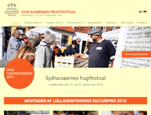 Tablet Screenshot of frugtfestival.dk